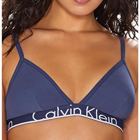 Calvin Klein Navy Blue Bralette XL | Logo Band | Comfortable Everyday Wear - Picture 4 of 4